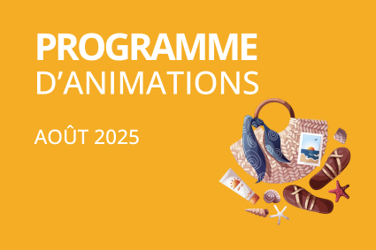 Programme des animations d'août